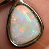 1.08G Australian Lightning Ridge Solid Opal Silver Pendant L18.8 Mm Jewellery