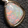 1.08G Australian Lightning Ridge Solid Opal Silver Pendant L18.8 Mm Jewellery