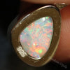 1.08G Australian Lightning Ridge Solid Opal Silver Pendant L18.8 Mm Jewellery