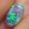 1.09 Cts Australian Semi Black Crystal Solid Opal Lightning Ridge