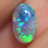 1.09 Cts Australian Semi Black Crystal Solid Opal Lightning Ridge