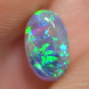 1.09 Cts Australian Semi Black Crystal Solid Opal Lightning Ridge