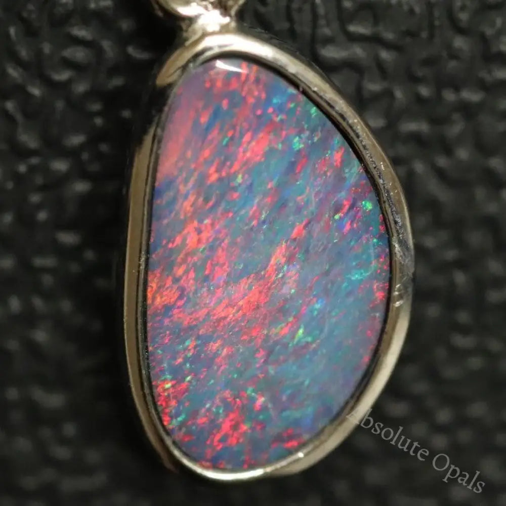 Australian Doublet Opal with Silver Pendant