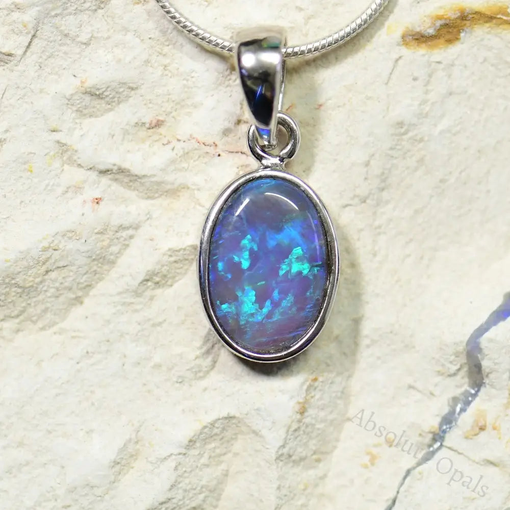 Silver Opal Pendant