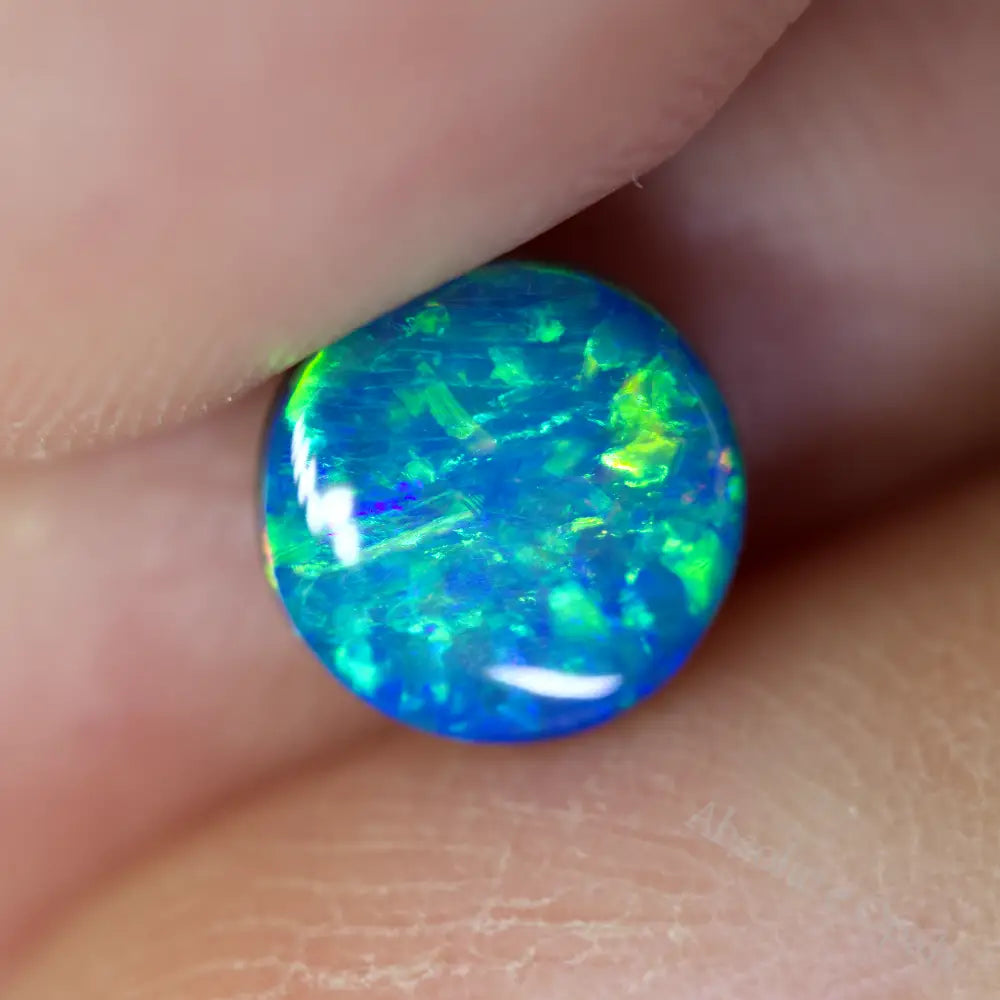 1.10 Cts Australian Opal Doublet Stone Cabochon Lightning Ridge