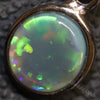 1.10 G Australian Lightning Ridge Solid Black Opal Silver Pendant L17.6 Mm Jewellery