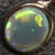 Australian Lightning Ridge, Solid Black Opal, Silver Pendant