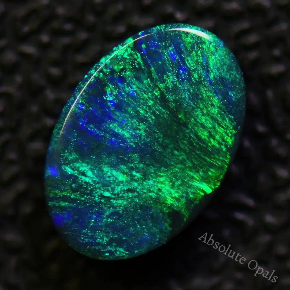 Australian Black Opal Solid Stone, Lightning Ridge