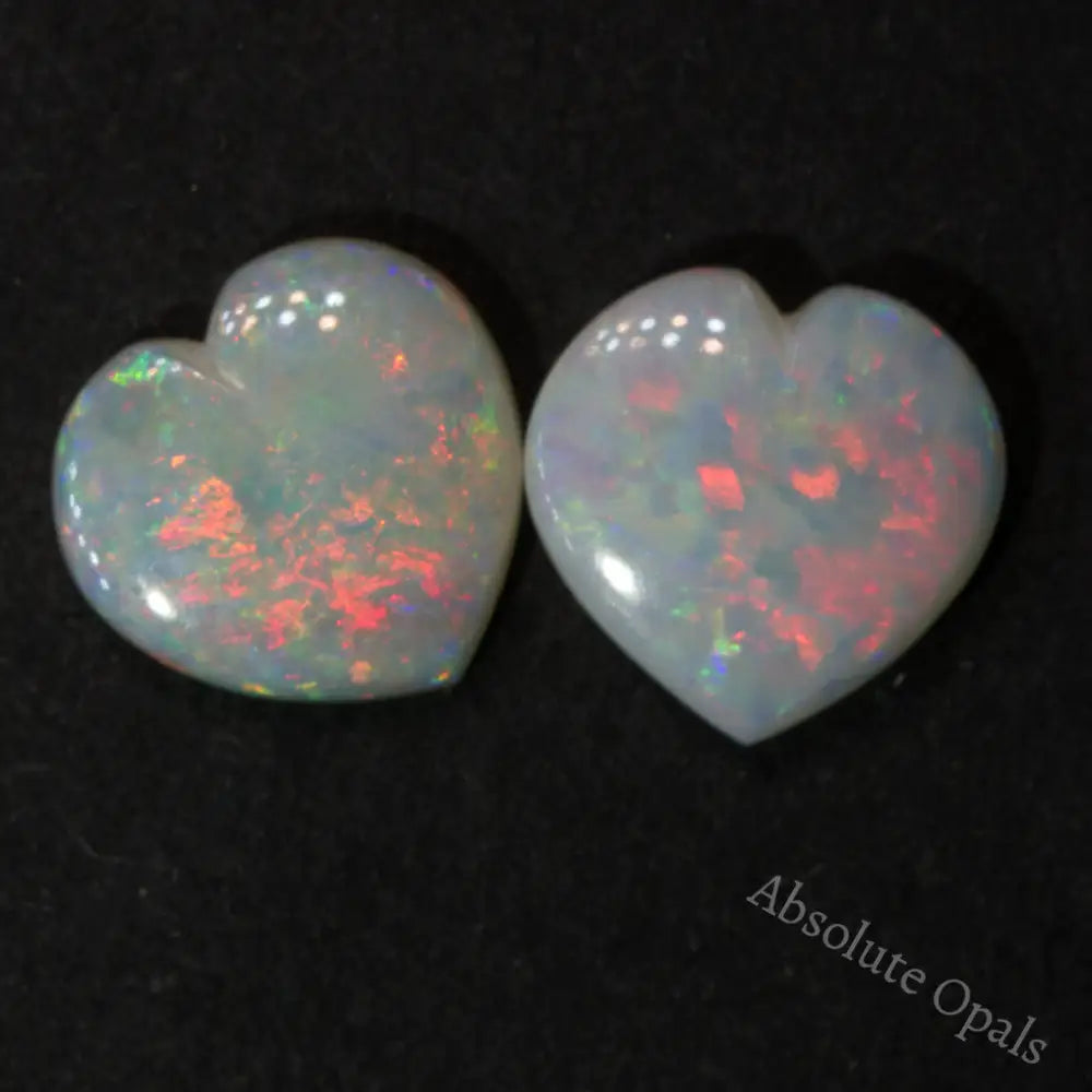 Opal cabochon Pair