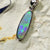 Australian Lightning Ridge, Solid Opal Pendant, Silver