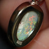 1.12 G Australian Lightning Ridge Solid Opal Pendant Silver L 19.6 Mm Jewellery