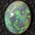 1.14 Cts Australian Semi Black Opal Solid Lightning Ridge Cabochon Loose Stone