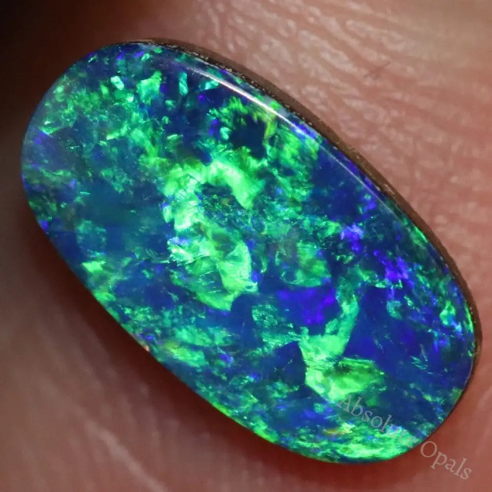 Australian Boulder Opal, Doublet Stone, Cabochon