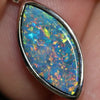 1.15 G Australian Doublet Opal With Silver Pendant: L 24.3 Mm Jewellery