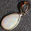 1.15G Australian Lightning Ridge Solid Opal Pendant Silver L20.7 Mm Jewellery