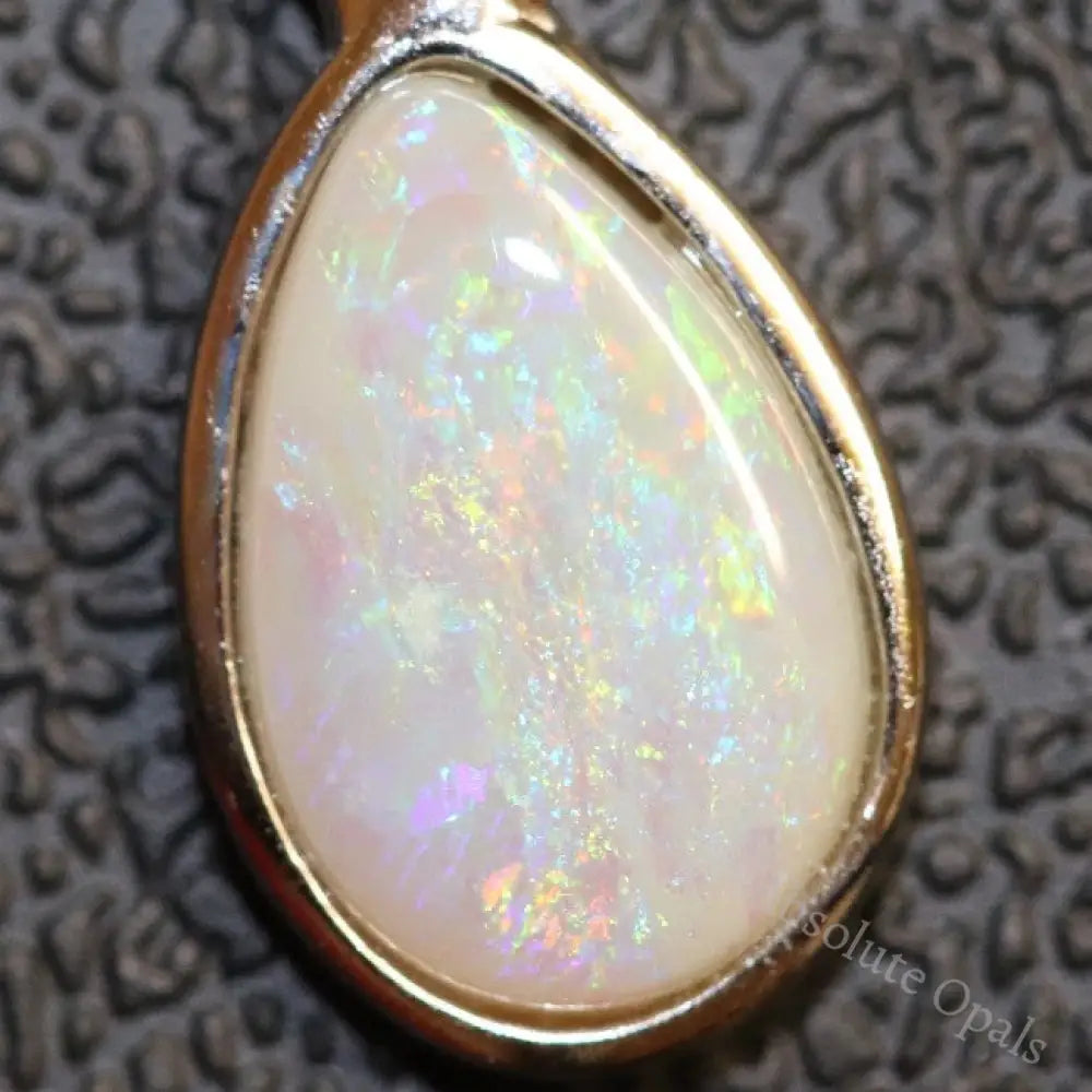 1.15G Australian Lightning Ridge Solid Opal Pendant Silver L20.7 Mm Jewellery