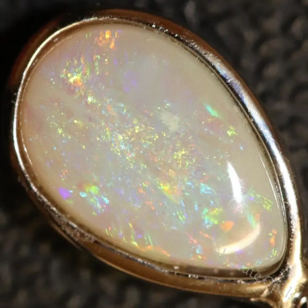 1.15G Australian Lightning Ridge Solid Opal Pendant Silver L20.7 Mm Jewellery