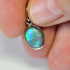 1.16G Australian Lightning Ridge Solid Opal Pendant Silver L20.0 Mm Jewellery