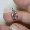 1.17 g Australian Boulder Opal with Silver Pendant : L 20.8 mm