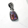 1.17 g Australian Boulder Opal with Silver Pendant : L 20.8 mm