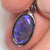 1.18G Australian Lightning Ridge Solid Opal Pendant Silver L 23.0 Jewellery