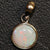 1.18G Australian Lightning Ridge Solid Opal Pendant Silver L19.6 Mm Jewellery