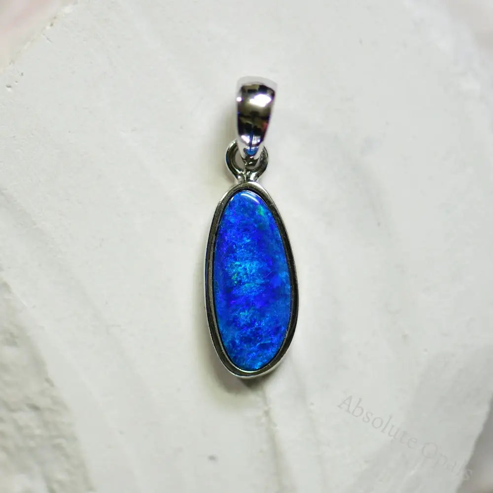 Australian Doublet Opal with Silver Pendant