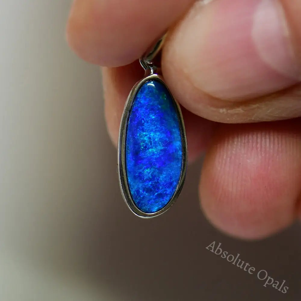 silver opal pendant