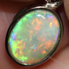 Australian Lightning Ridge, Solid Opal Pendant, Silver