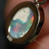 1.19 G Australian Lightning Ridge Solid Opal Pendant Silver L 20.1 Mm Jewellery