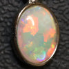 Australian Lightning Ridge, Solid Opal Pendant, Silver