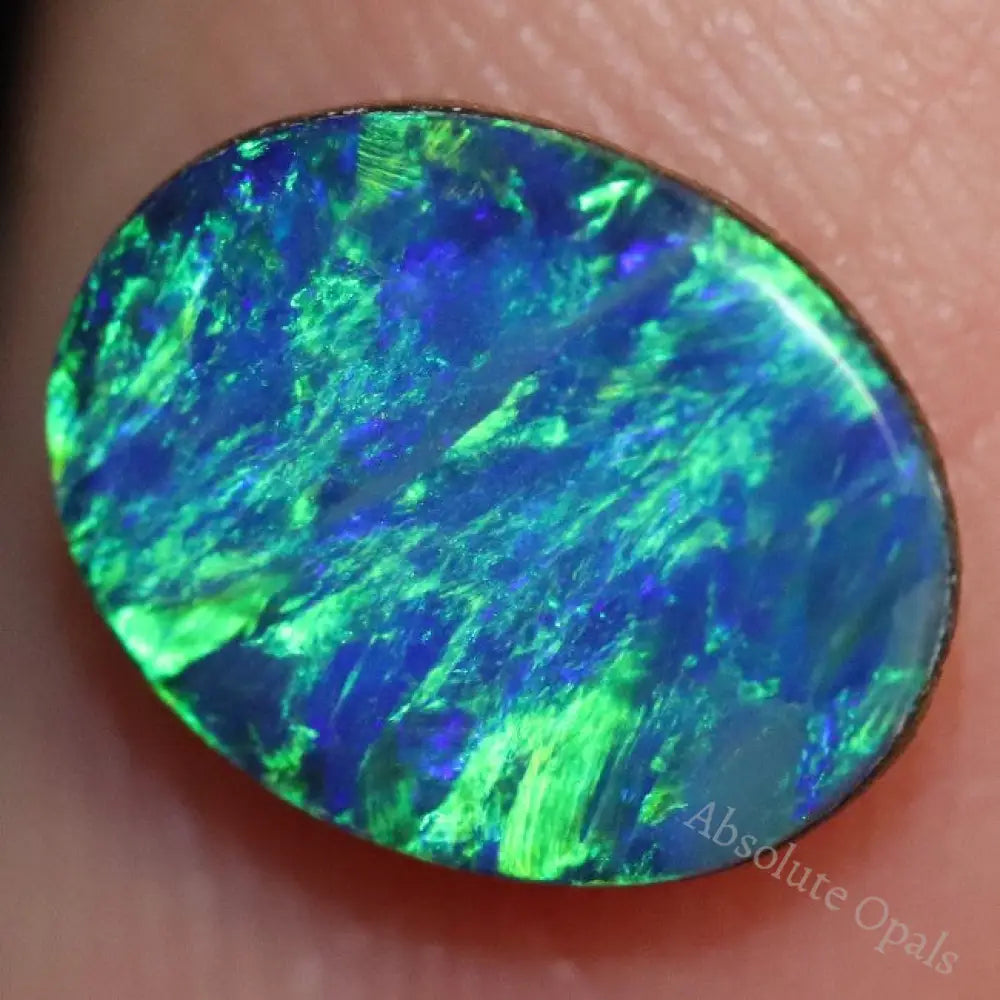 1.20 Cts Australian Opal Doublet Stone Cabochon