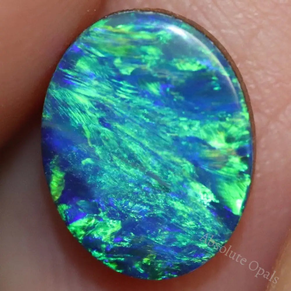 1.20 Cts Australian Opal Doublet Stone Cabochon