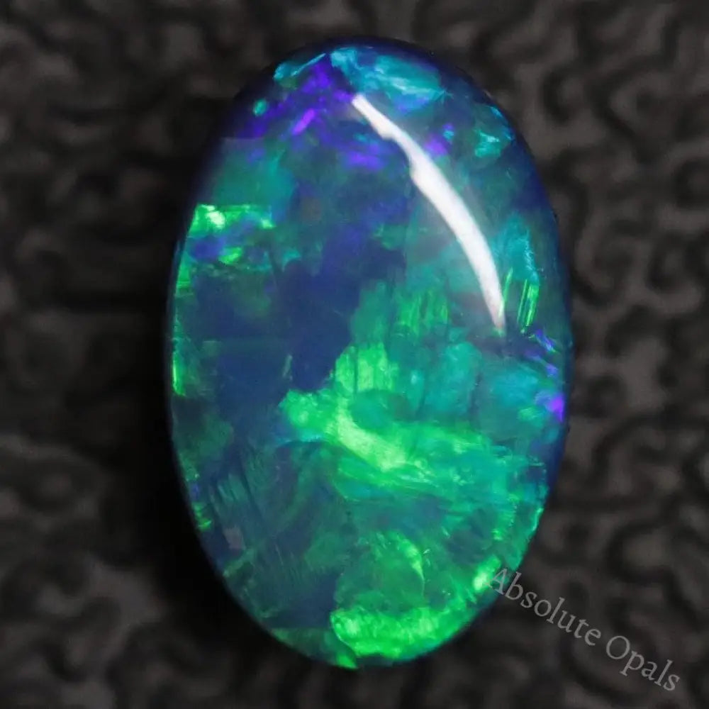 1.20 Cts Australian Opal Doublet Stone Cabochon Lightning Ridge