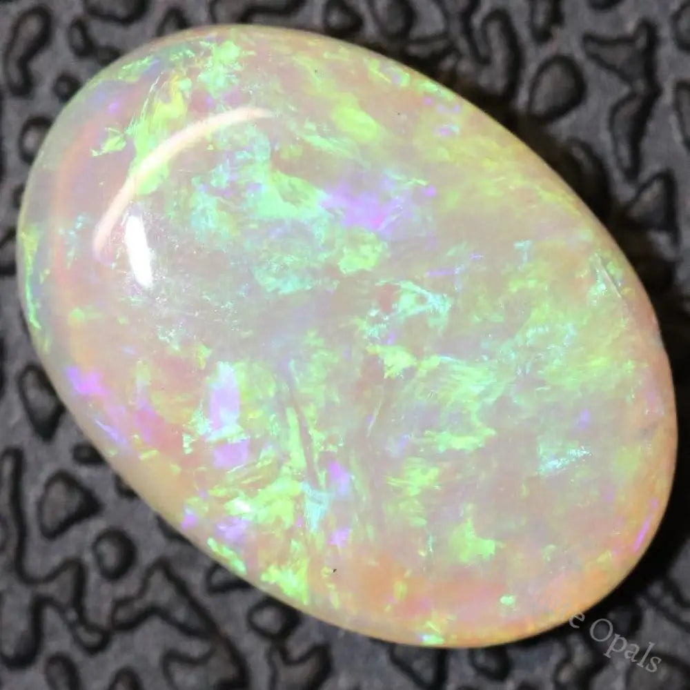 1.20 Cts Crystal Opal Cabochon Australian Solid Cut Loose Gem Stone Lightning Ridge Light