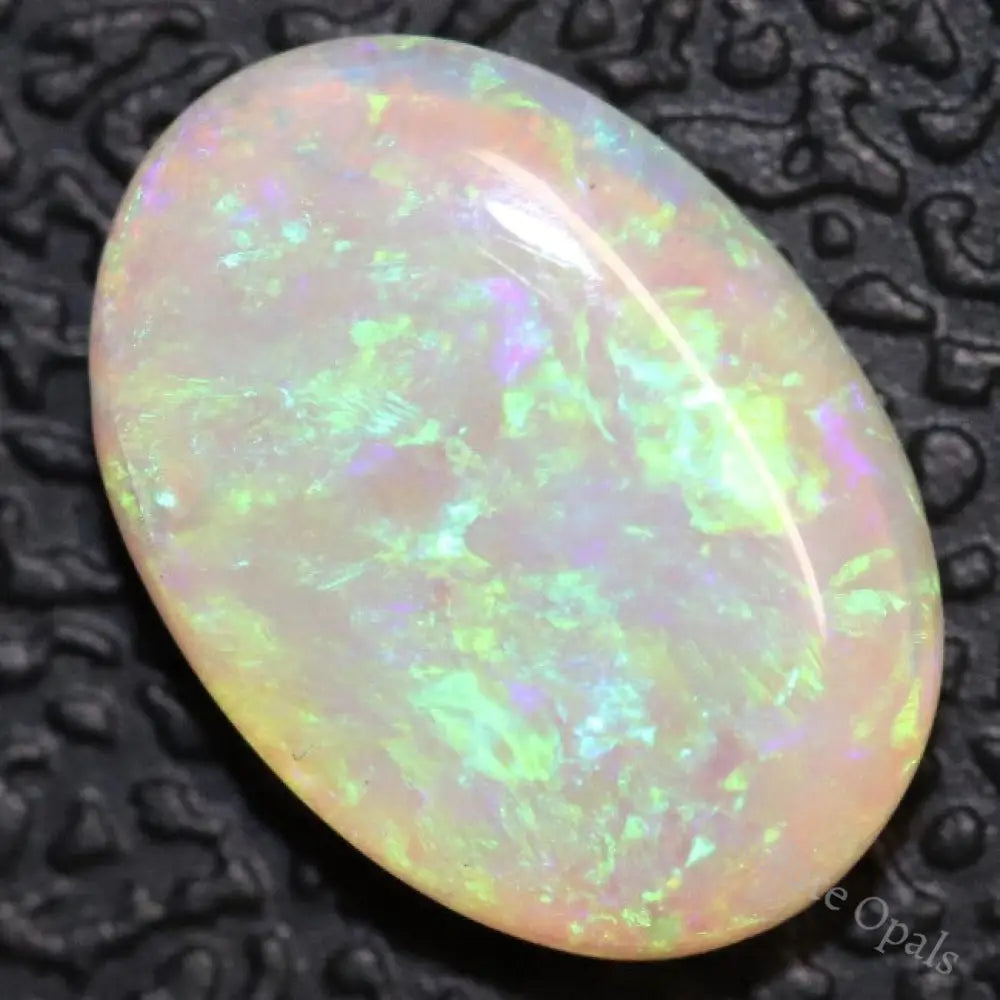 1.20 Cts Crystal Opal Cabochon Australian Solid Cut Loose Gem Stone Lightning Ridge Light