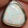 1.20 G Australian Lightning Ridge Solid Opal Pendant Silver L 10.9 Mm Jewellery