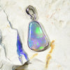 1.20G Australian Lightning Ridge Solid Opal Pendant Silver L23.8 Mm Jewellery