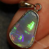 1.20G Australian Lightning Ridge Solid Opal Pendant Silver L23.8 Mm Jewellery