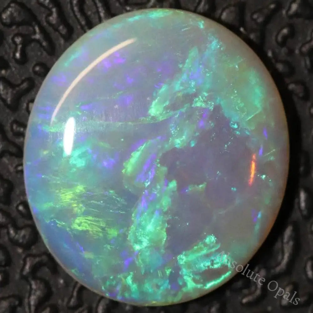 1.21 Cts Australian Semi Black Crystal Opal Solid Lightning Ridge Cabochon Loose Stone