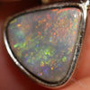 1.21 G Australian Lightning Ridge Solid Opal Pendant Silver L20.1 Mm Jewellery