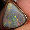 1.21 G Australian Lightning Ridge Solid Opal Pendant Silver L20.1 Mm Jewellery