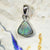 Australian Lightning Ridge Solid Opal Pendant Silver