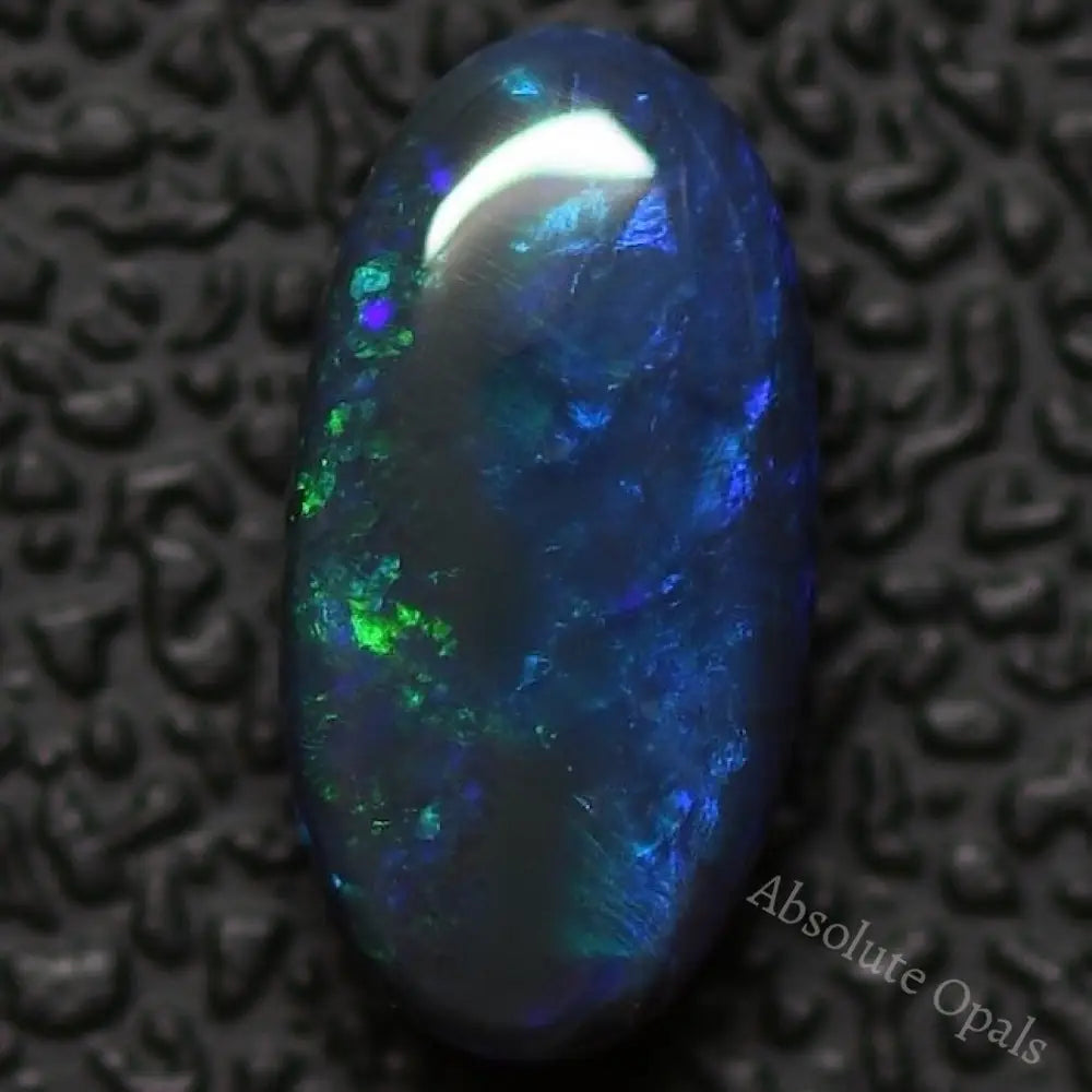 1.22 Cts Australian Black Opal Solid Gem Stone Lightning Ridge