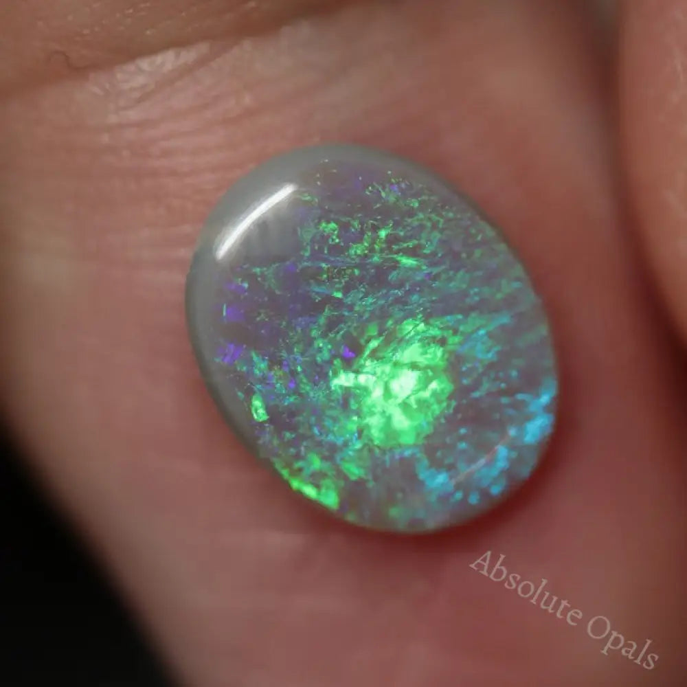 1.22 Cts Australian Lightning Ridge Semi Black Solid Opal