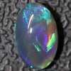 1.23 Cts Australian Black Crystal Opal Lightning Ridge Solid Gem Stone Cabochon