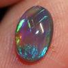 1.23 Cts Australian Black Crystal Opal Lightning Ridge Solid Gem Stone Cabochon