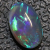 1.23 Cts Australian Black Crystal Opal Lightning Ridge Solid Gem Stone Cabochon