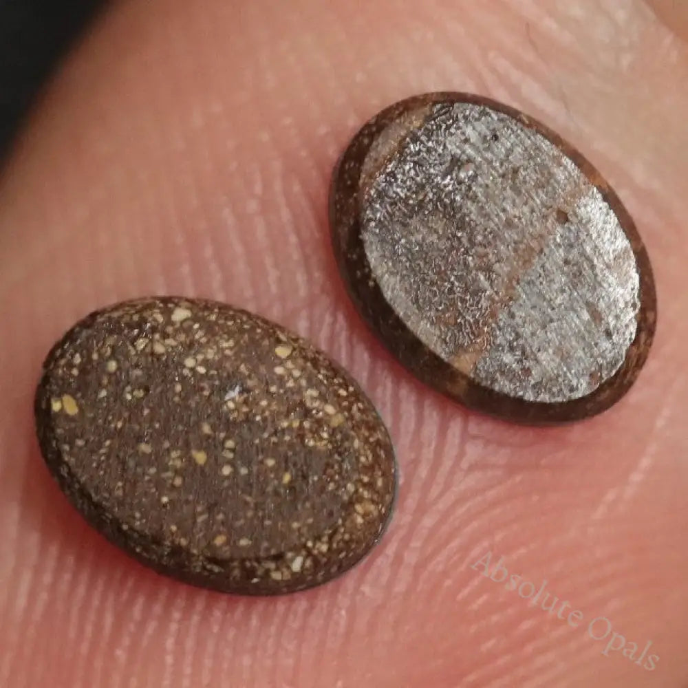 1.23 Cts Australian Opal Doublet Stone Cabochon 2Pcs