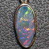 1.23 G Australian Doublet Opal With Silver Pendant: L 23.8 Mm Jewellery